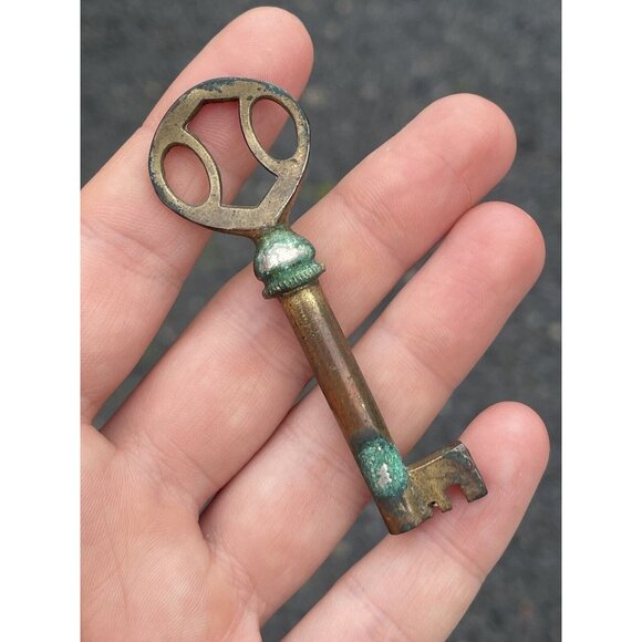 Antique - Vintage 20th C. Brunswick Phonograph Skeleton Barrel Key Collectible - Picture 5 of 9